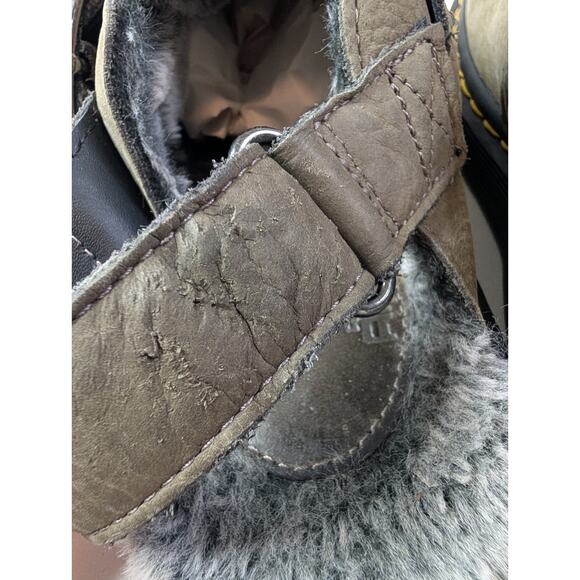 Dr. Martens Jorge II Leather Slingback Mules Muted Olive Shoes Size 8 - Picture 7 of 11